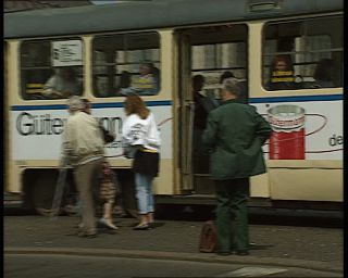 Link to Video | Saxony, German Democratic Republic, 1990, Leipzig, eastern Germany