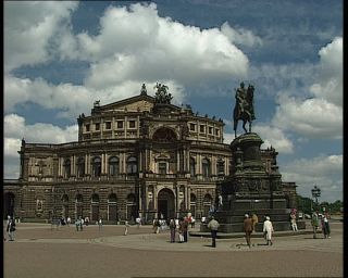 Link to Video | Saxony, Semperoper, opera house, German Democratic Republic, Dresden, 1990, cultural heritage, tourist attraction, old town, eastern Germany