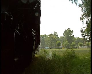 Link to Video | German Democratic Republic, steam locomotive, 1990, color, standard-definition television, Rügen, 1990s, Deutsche Reichsbahn (GDR), Betacam SP, train, Rügensche Kleinbahn, eastern Germany