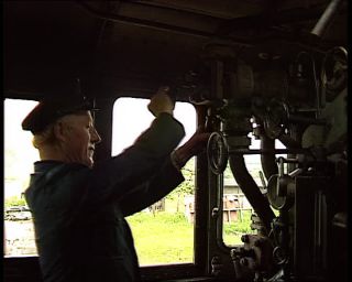 Link to Video | German Democratic Republic, steam locomotive, 1990, color, standard-definition television, Rügen, 1990s, Deutsche Reichsbahn (GDR), Betacam SP, train, Rügensche Kleinbahn, eastern Germany