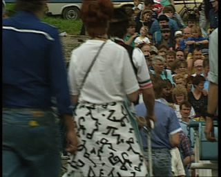 Link to Video | tourist destination, Saxony, maritime transport, Elbe, German Democratic Republic, 1990, color, standard-definition television, Elbe Sandstone Mountains, 1990s, tour boat ride, river, Betacam SP, eastern Germany