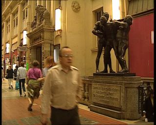 Link to Video | Saxony, covered passageway, passageway, Mädlerpassage, German Democratic Republic, Leipzig, heritage site, sculpture, eastern Germany