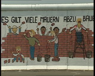 Link to Video | graffiti, street art, 1990, mural, color, Ramo, Berlin Wall, Berlin, art, work of art