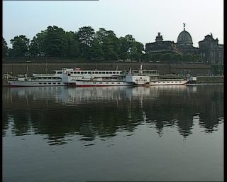 Link to Video | steamship, maritime transport, Elbe, German Democratic Republic, Dresden, steamboat, 1990, river, Dresden, eastern Germany