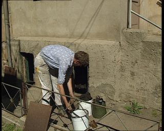 Link to Video | residential building, fossil fuel, German Democratic Republic, 1990, color, standard-definition television, coal, 1990s, bituminous coal, Betacam SP, eastern Germany