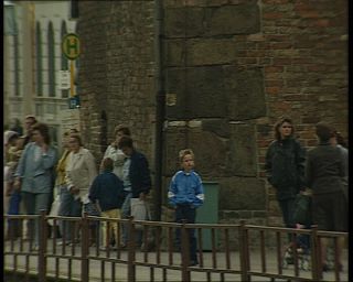 Link to Video | Mecklenburg-Western Pomerania, German Democratic Republic, 1990, Mecklenburg, Rostock, old town, eastern Germany