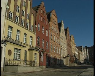 Link to Video | Mecklenburg-Western Pomerania, German Democratic Republic, 1990, Mecklenburg, Rostock, old town, eastern Germany
