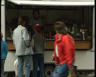 Link to Video | Mecklenburg-Western Pomerania, German Democratic Republic, 1990, Mecklenburg, Rostock, old town, eastern Germany