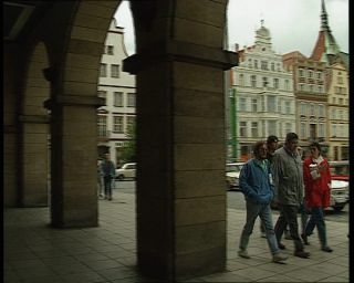 Link to Video | Mecklenburg-Western Pomerania, German Democratic Republic, 1990, Mecklenburg, Rostock, old town, eastern Germany