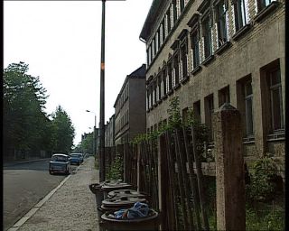 Link to Video | Saxony, architecture, German Democratic Republic, façade, 1990, Leipzig, building, working class quarter, eastern Germany