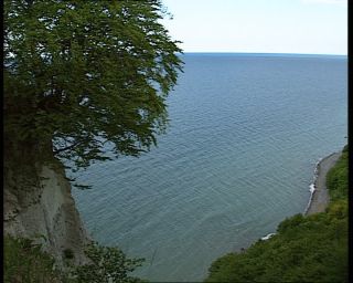 Link to Video | landscape, sea, German Democratic Republic, chalk, 1990, color, Stubbenkammer, standard-definition television, Rügen, 1990s, Baltic Sea, nature, Betacam SP, eastern Germany, coast