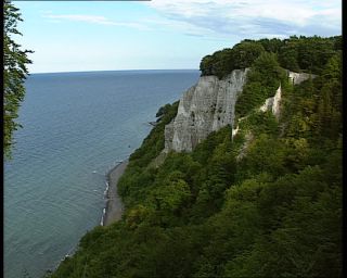 Link to Video | landscape, sea, German Democratic Republic, chalk, 1990, color, Stubbenkammer, standard-definition television, Rügen, 1990s, Baltic Sea, nature, Betacam SP, eastern Germany, coast