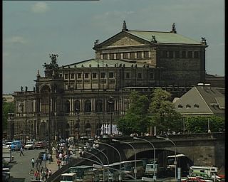 Link to Video | Saxony, Semperoper, opera house, German Democratic Republic, Dresden, 1990, cultural heritage, tourist attraction, old town, eastern Germany
