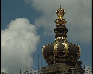Link to Video | Saxony, Zwinger, German Democratic Republic, Dresden, 1990, cultural heritage, museum, Baroque, tourist attraction, eastern Germany