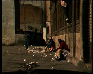 Link to Video | poverty, downtown, homelessness, social issue, color, 1988, United States of America, unemployment, North America, Los Angeles, California