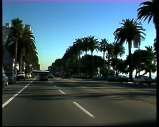 Link to Video | Santa Monica Boulevard, 1988, United States of America, North America, daytime, sky, boulevard, Los Angeles, California