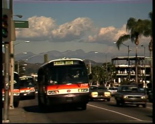 Link to Video | Santa Monica Boulevard, 1988, United States of America, North America, daytime, sky, boulevard, Los Angeles, California