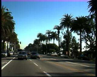 Link to Video | Santa Monica Boulevard, 1988, United States of America, North America, daytime, sky, boulevard, Los Angeles, California