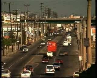 Link to Video | passenger car, private transport, Long Beach, color, 1988, United States of America, truck, traffic, North America, mobility, California