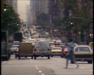 Link to Video | Manhattan, Third Avenue, Big Apple, color, 1989, United States of America, passenger, yellow cab, New York City, Little Germany, male human, man