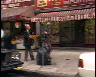 Link to Video | Manhattan, Third Avenue, Big Apple, color, 1989, United States of America, passenger, yellow cab, New York City, Little Germany, male human, man