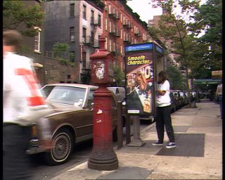 Link to Video | Manhattan, Third Avenue, Big Apple, color, 1989, United States of America, passenger, yellow cab, New York City, Little Germany, male human, man