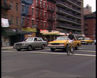 Link to Video | Manhattan, Third Avenue, Big Apple, color, 1989, United States of America, passenger, yellow cab, New York City, Little Germany, male human, man