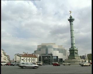 Link to Video | tourist destination, France, megacity, Bastille, metropolis, 1991, color, standard-definition television, 90s, 1990s, Europe, megalopolis, Betacam SP, Paris