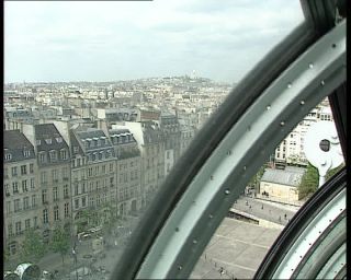Link to Video | tourist destination, cultural center, France, megacity, Centre Georges Pompidou, metropolis, 1991, color, standard-definition television, 1990s, Europe, megalopolis, tourist attraction, Betacam SP, Paris