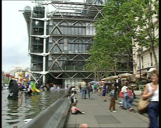 Link to Video | tourist destination, cultural center, France, megacity, Centre Georges Pompidou, metropolis, 1991, color, standard-definition television, 1990s, Europe, megalopolis, tourist attraction, Betacam SP, Paris
