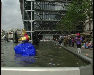 Link to Video | tourist destination, cultural center, France, megacity, Centre Georges Pompidou, metropolis, 1991, color, standard-definition television, 1990s, Europe, megalopolis, tourist attraction, Betacam SP, Paris