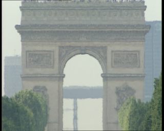 Link to Video | tourist destination, France, megacity, metropolis, 1991, color, standard-definition television, 90s, 1990s, Europe, megalopolis, avenue des Champs-Élysées, Betacam SP, Paris