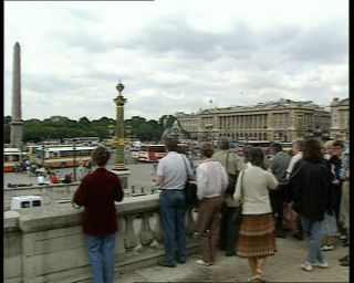 Link to Video | tourist destination, France, megacity, place de la Concorde, metropolis, 1991, color, standard-definition television, 1990s, Europe, megalopolis, tourist attraction, Betacam SP, Paris