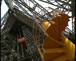 Link to Video | tourist destination, France, megacity, metropolis, 1991, color, Eiffel Tower, standard-definition television, 90s, 1990s, Europe, megalopolis, tourist attraction, day, Betacam SP, Paris