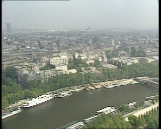 Link to Video | tourist destination, France, megacity, metropolis, 1991, color, standard-definition television, 90s, wide shot, high-angle shot, 1990s, Europe, megalopolis, city, Betacam SP, Paris
