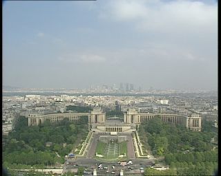 Link to Video | tourist destination, France, megacity, metropolis, 1991, color, standard-definition television, 90s, wide shot, high-angle shot, 1990s, Europe, megalopolis, city, Betacam SP, Paris