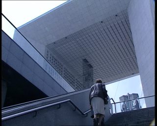 Link to Video | tourist destination, France, megacity, metropolis, 1991, color, standard-definition television, modern architecture, 90s, 1990s, Europe, megalopolis, Betacam SP, Paris, La Défense