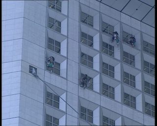 Link to Video | tourist destination, France, megacity, metropolis, 1991, color, standard-definition television, modern architecture, 90s, 1990s, Europe, megalopolis, Betacam SP, Paris, La Défense