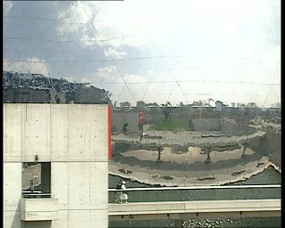 Link to Video | tourist destination, France, Quartier de la Villette, megacity, metropolis, 1991, color, standard-definition television, 90s, 1990s, Europe, megalopolis, Betacam SP, Paris