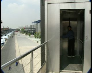 Link to Video | tourist destination, France, Quartier de la Villette, megacity, metropolis, 1991, color, standard-definition television, 90s, 1990s, Europe, megalopolis, Betacam SP, Paris