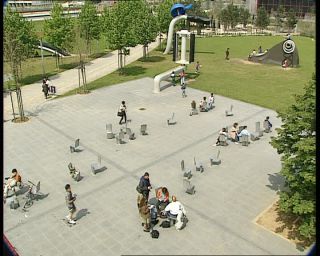 Link to Video | tourist destination, France, Quartier de la Villette, megacity, metropolis, 1991, color, standard-definition television, 90s, 1990s, Europe, megalopolis, Betacam SP, Paris