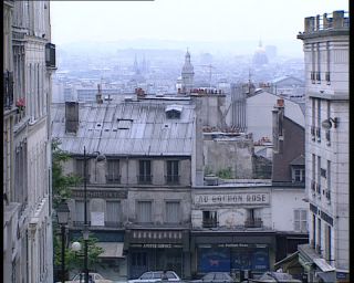 Link to Video | tourist destination, France, megacity, Montmartre, metropolis, 1991, color, standard-definition television, 1990s, Europe, megalopolis, Betacam SP, Paris