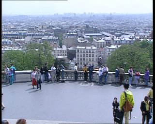Link to Video | tourist destination, France, megacity, Montmartre, metropolis, 1991, color, standard-definition television, 1990s, Europe, megalopolis, Betacam SP, Paris
