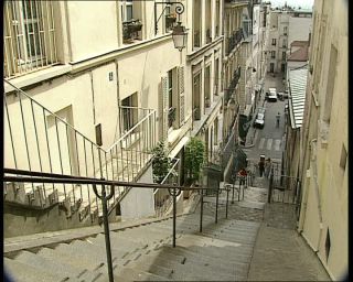 Link to Video | tourist destination, France, megacity, Montmartre, metropolis, 1991, color, standard-definition television, 1990s, Europe, megalopolis, Betacam SP, Paris