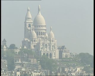 Link to Video | tourist destination, France, megacity, Montmartre, metropolis, 1991, color, standard-definition television, 1990s, Europe, megalopolis, Betacam SP, Paris