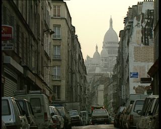 Link to Video | tourist destination, France, megacity, Montmartre, metropolis, 1991, color, standard-definition television, 1990s, Europe, megalopolis, Betacam SP, Paris