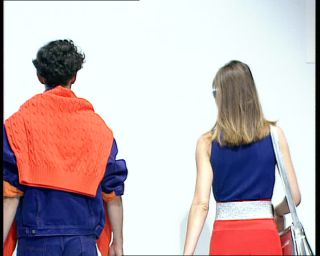 Link to Video | fashion show, fashion, runway, France, Printemps, megacity, metropolis, 1991, color, standard-definition television, 1990s, Europe, model, megalopolis, Betacam SP, Paris