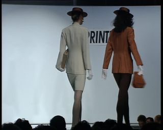 Link to Video | fashion show, fashion, runway, France, Printemps, megacity, metropolis, 1991, color, standard-definition television, 1990s, Europe, model, megalopolis, Betacam SP, Paris