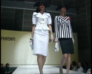 Link to Video | fashion show, fashion, runway, France, Printemps, megacity, metropolis, 1991, color, standard-definition television, 1990s, Europe, model, megalopolis, Betacam SP, Paris