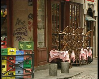 Link to Video | footage, France, megacity, metropolis, 1991, color, standard-definition television, Latin Quarter, 1990s, Europe, megalopolis, Betacam SP, Paris
